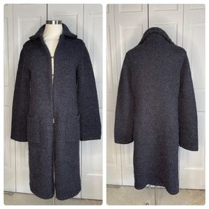 J. Crew Long Alpaca Sweater Coat With Pockets
